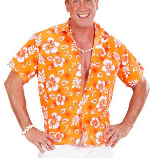Aloha Orange Hawaii Skjorta