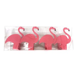 Dukklämmor Flamingo - 4-pack