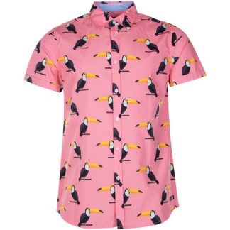Hawaii Shirt, Coral Tucan, S, Kortärmade Skjortor